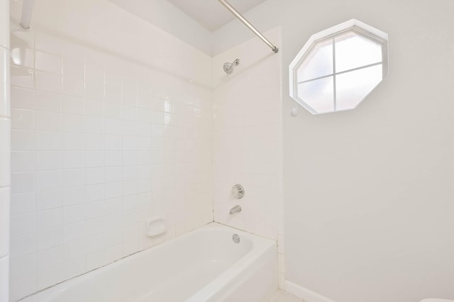 7405 Mesa Verde Trl, Fort Worth, TX 76137 - bathroom with bathing tub / shower combination and baseboards