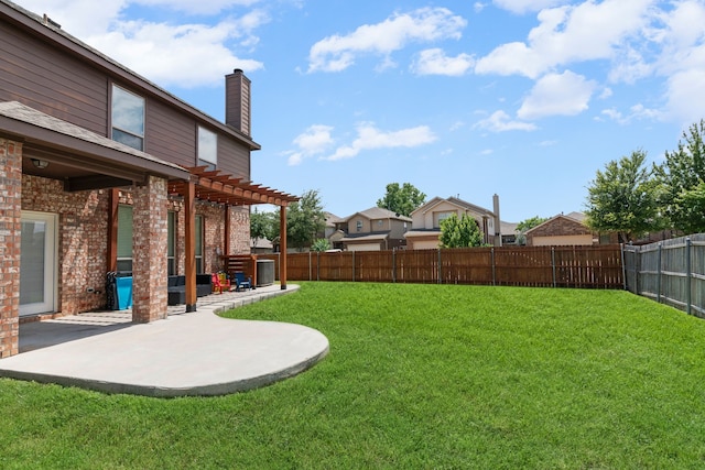 12001 Walden Wood Dr, Fort Worth, TX 76244 - view of yard featuring a patio, a pergola, and a residential view