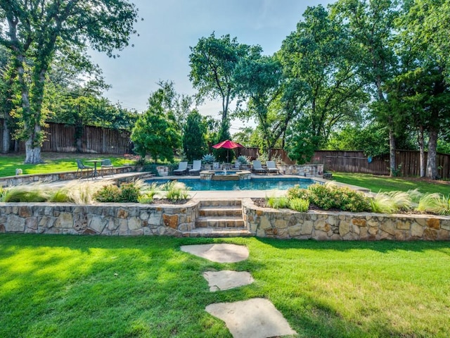 1221 Morris Dr, Keller, TX 76248 - view of pool featuring a pool with connected hot tub and a patio