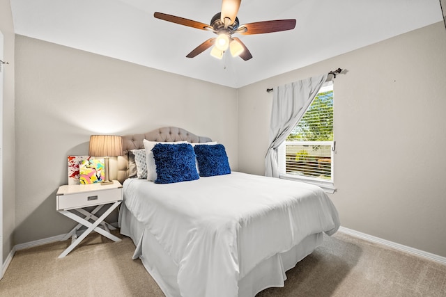 2600 Shadow Hill Ln, Plano, TX 75093 - carpeted bedroom featuring baseboards and a ceiling fan