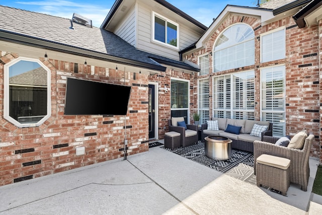 2600 Shadow Hill Ln, Plano, TX 75093 - view of patio / terrace with an outdoor hangout area