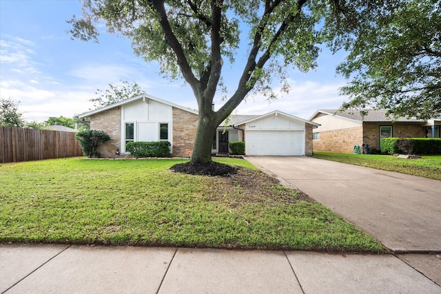 7209 W Cleburne Rd, Fort Worth, TX 76133 - mid-century home with brick siding, concrete driveway, and a garage