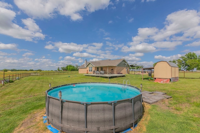 4260 Gun Club Rd, Temple, TX 76501 - view of swimming pool featuring a wooden deck