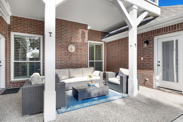 3601 Whitehaven Dr, Plano, TX 75093 - view of patio / terrace featuring an outdoor living space
