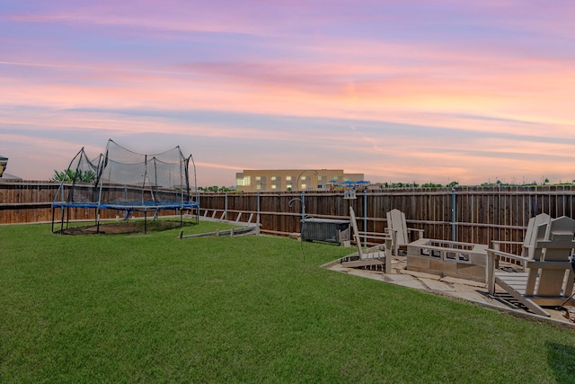 273 Pitt Cir, Fate, TX 75189 - view of yard with a trampoline