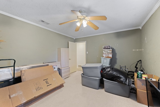 5501 Wood View St, North Richland Hills, TX 76180 - storage area featuring ceiling fan