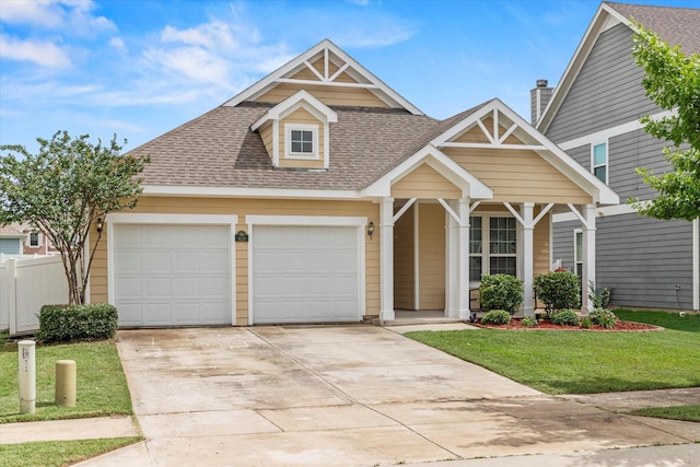 9129 Blackstone Dr, Providence Village, TX 76227 - view of front facade featuring a shingled roof, a garage, and concrete driveway