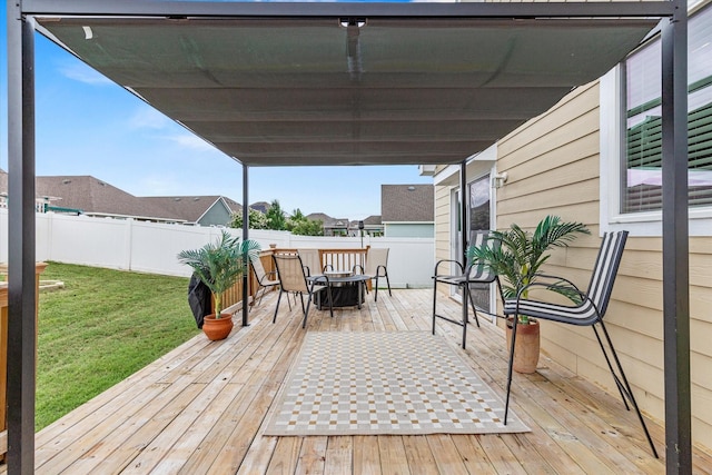 9129 Blackstone Dr, Providence Village, TX 76227 - view of wooden deck