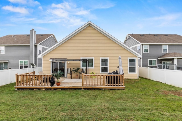 9129 Blackstone Dr, Providence Village, TX 76227 - back of house featuring a wooden deck