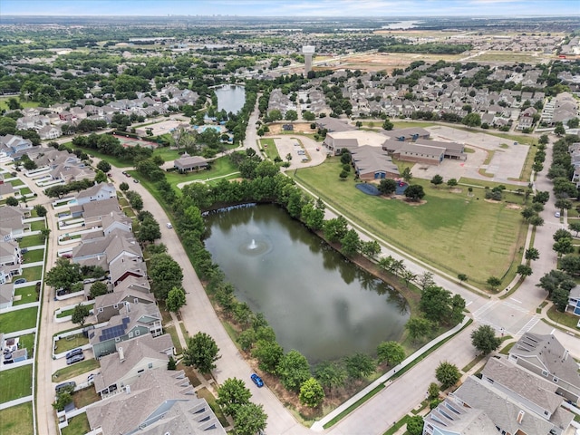 9129 Blackstone Dr, Providence Village, TX 76227 - aerial view of property's location with a nearby body of water and nearby suburban area
