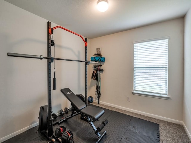 519 Stampede Ln, Princeton, TX 75407 - exercise area with healthy amount of natural light, baseboards, and carpet