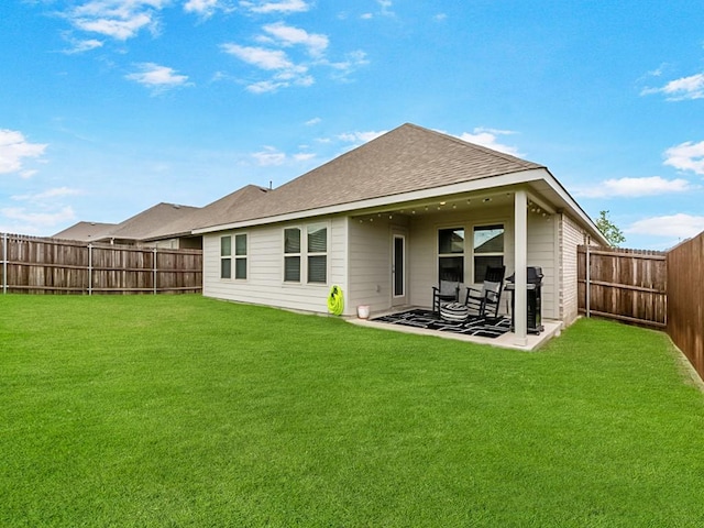 519 Stampede Ln, Princeton, TX 75407 - back of house with a patio area and roof with shingles
