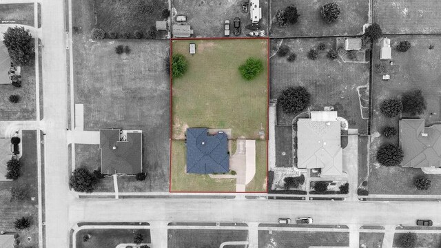 1551 Whiterock Dr, Midlothian, TX 76065 - aerial overview of property's location featuring property parcel outlined