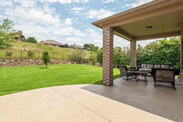 11048 Fernbury Dr, Fort Worth, TX 76179 - view of patio featuring outdoor lounge area