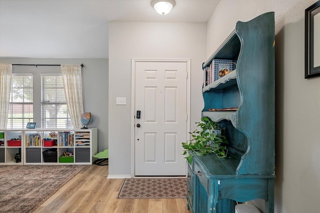 1036 Ridgetop Dr, Justin, TX 76247 - entryway with light wood-style floors and baseboards