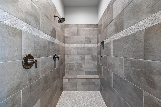1007 Sinopa St, Caddo Mills, TX 75135 - bathroom featuring a tile shower