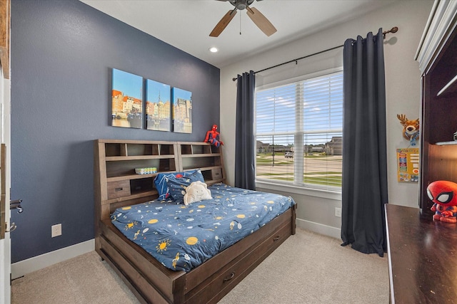 1007 Sinopa St, Caddo Mills, TX 75135 - carpeted bedroom with baseboards and a ceiling fan