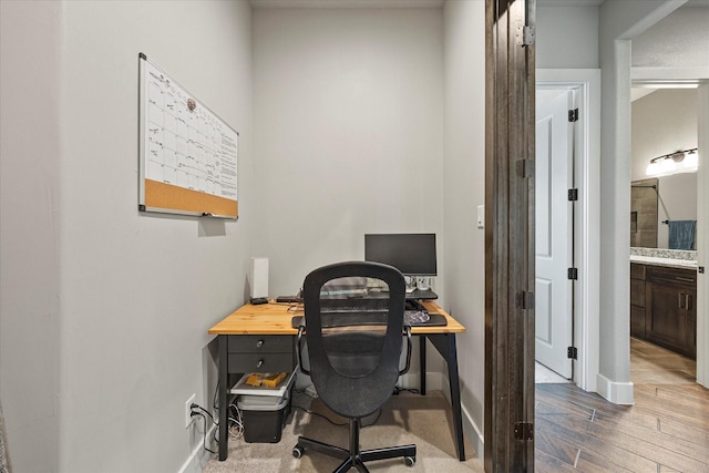 1007 Sinopa St, Caddo Mills, TX 75135 - office featuring baseboards and wood finished floors