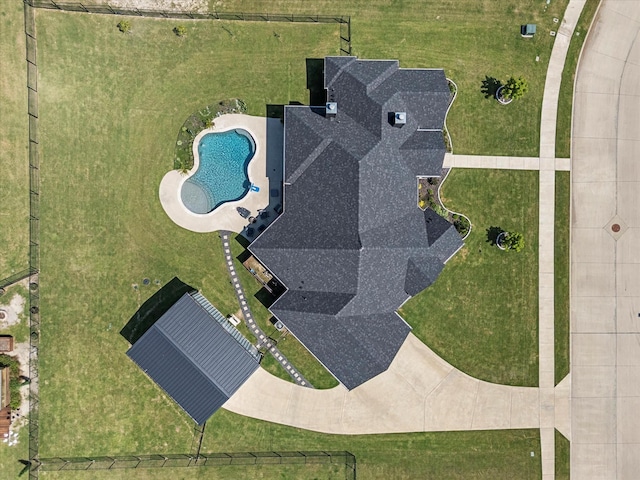 1007 Sinopa St, Caddo Mills, TX 75135 - bird's eye view of a pool