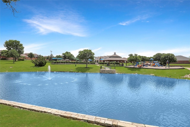 2814 Saddlebred Trl, Celina, TX 75009 - water view featuring a gazebo