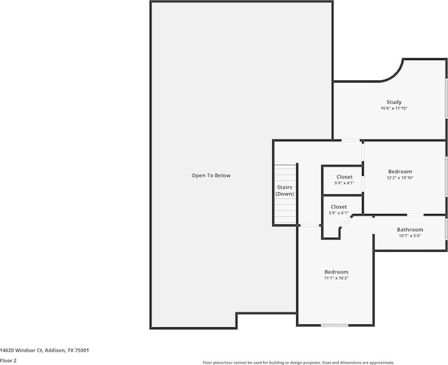 14620 Windsor Ct, Addison, TX 75001 - property floor plan