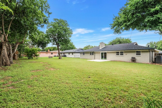 436 Crestwood Ter, Hurst, TX 76053 - view of yard with central air condition unit and a patio