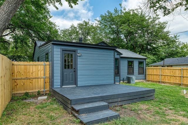 7333 Pensacola Ave, Fort Worth, TX 76116 - wooden deck with cooling unit