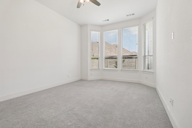 2208 13th St, Argyle, TX 76226 - unfurnished room with plenty of natural light, ceiling fan, light carpet, and baseboards