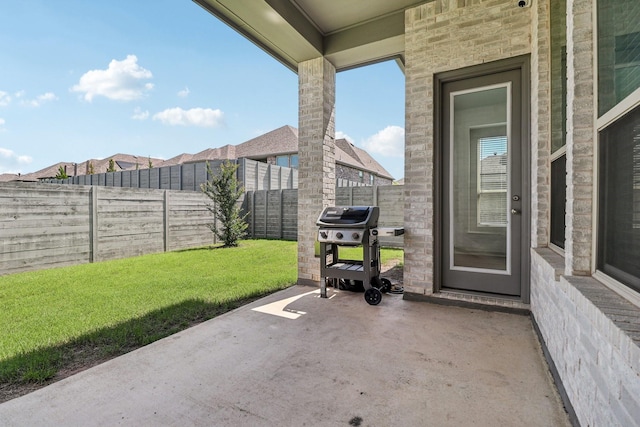 2208 13th St, Argyle, TX 76226 - view of patio featuring grilling area