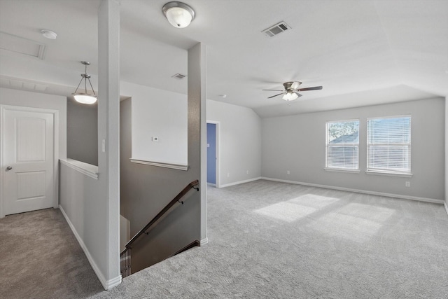 7009 Bishop Pine Rd, Denton, TX 76208 - carpeted empty room with baseboards, a smoke detector, and a ceiling fan