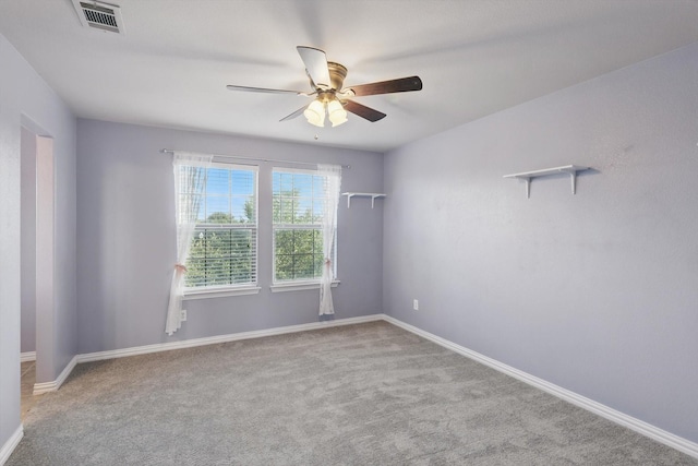 7009 Bishop Pine Rd, Denton, TX 76208 - empty room with ceiling fan, carpet floors, and baseboards