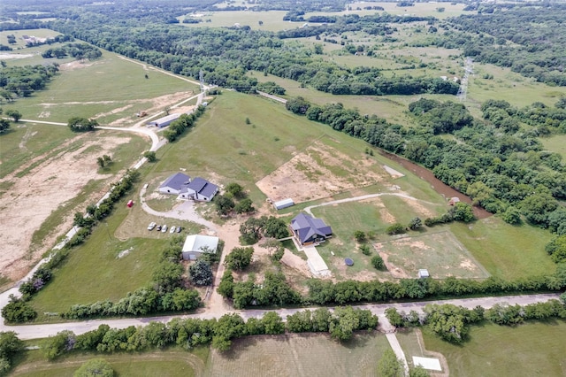 4620 County Road 707, Cleburne, TX 76031 - aerial view of property and surrounding area with rural landscape
