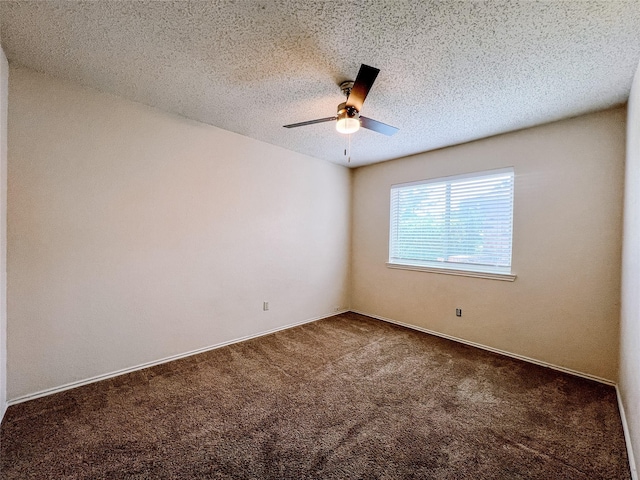 1013 Gannon Dr, Plano, TX 75025 - carpeted empty room with a ceiling fan and a textured ceiling