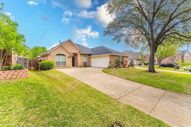 2231 Templeton Dr, Arlington, TX 76006 - ranch-style home with brick siding, concrete driveway, and an attached garage