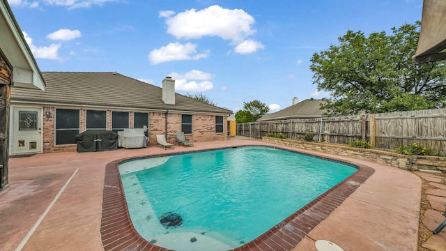 229 Willow Creek Dr, Weatherford, TX 76085 - view of swimming pool with a patio and a fenced backyard