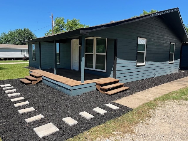 201 E Pearl St, Celeste, TX 75423 - back of house with a deck