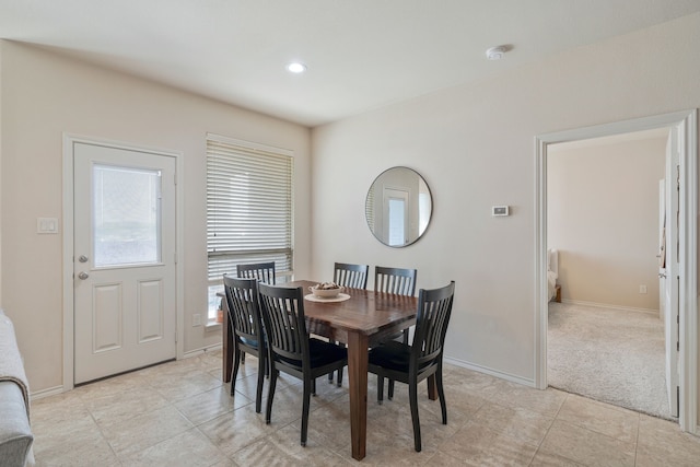 5420 Chinkapin Ln, Fort Worth, TX 76244 - dining space with baseboards and light tile patterned flooring