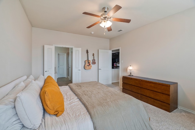 5420 Chinkapin Ln, Fort Worth, TX 76244 - carpeted bedroom with baseboards and ceiling fan