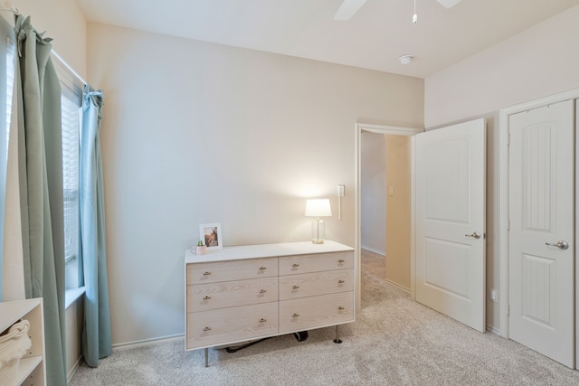 5420 Chinkapin Ln, Fort Worth, TX 76244 - bedroom with light colored carpet and ceiling fan