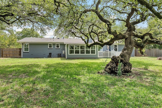 3917 N 31st St, Waco, TX 76708 - rear view of property featuring central AC