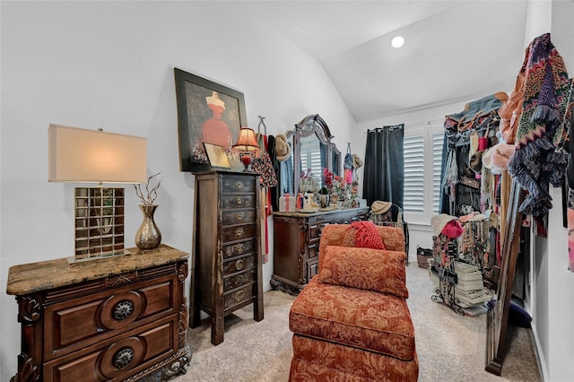 1134 Morgan Dr, Sherman, TX 75090 - sitting room with light carpet and lofted ceiling