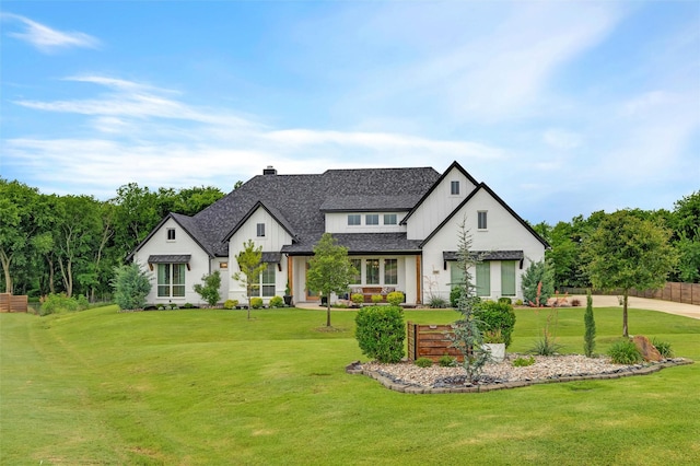 450 Cobb Ln, Waxahachie, TX 75167 - modern inspired farmhouse with a chimney, roof with shingles, and board and batten siding