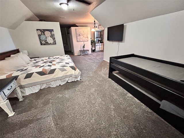 155 Saint Andrews Rd, Amarillo, TX 79118 - carpeted bedroom featuring lofted ceiling