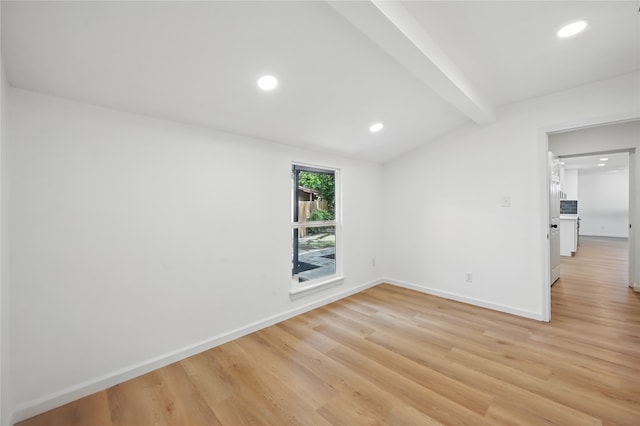 512 Shadowbrook Ln, Hurst, TX 76053 - empty room featuring light wood-style floors, baseboards, and recessed lighting