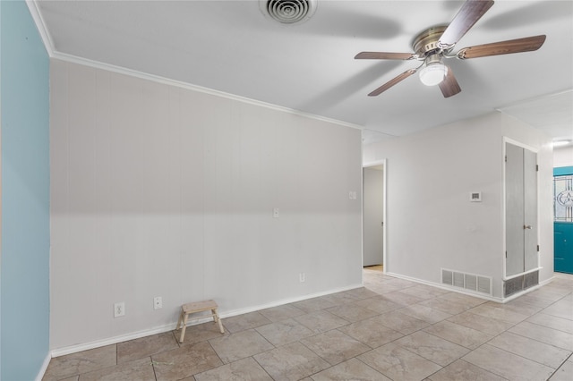 3209 N Calais St, Sherman, TX 75090 - unfurnished room featuring ceiling fan and baseboards