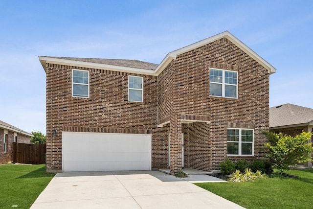 1421 Ancer Way, Fort Worth, TX 76052 - traditional home featuring brick siding, concrete driveway, and a garage