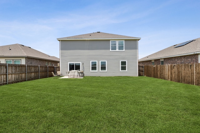1421 Ancer Way, Fort Worth, TX 76052 - rear view of house with a patio area