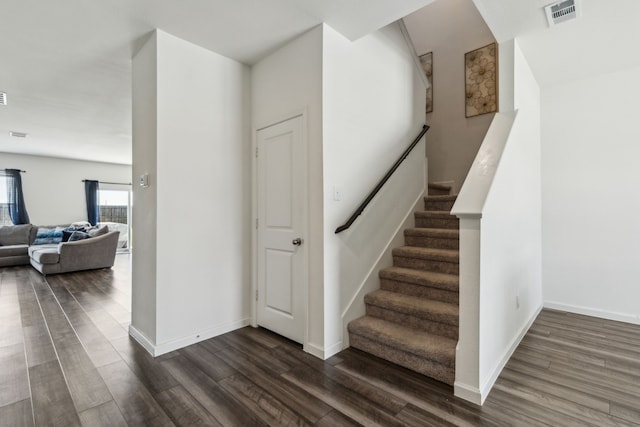 1421 Ancer Way, Fort Worth, TX 76052 - stairway with wood finished floors and baseboards