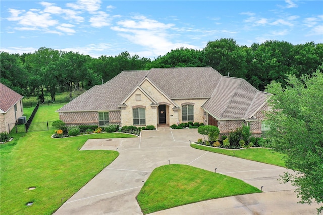 3042 Preston Club Dr, Sherman, TX 75092 - french country home with brick siding and stone siding