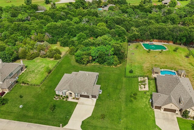 2608 Morning Mist Ln, Nevada, TX 75173 - drone / aerial view of a pool area